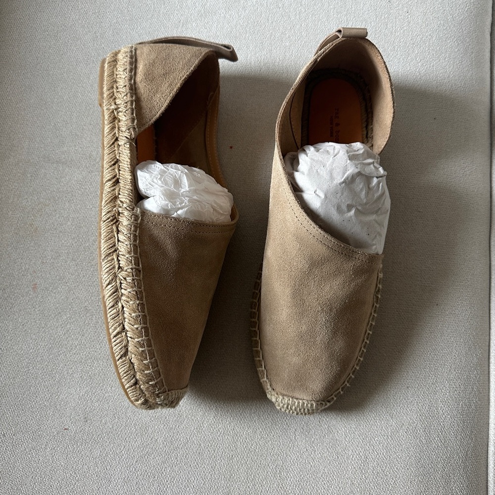 Rag & Bone Leather soft espadrilles never worn - Picture 2 of 6